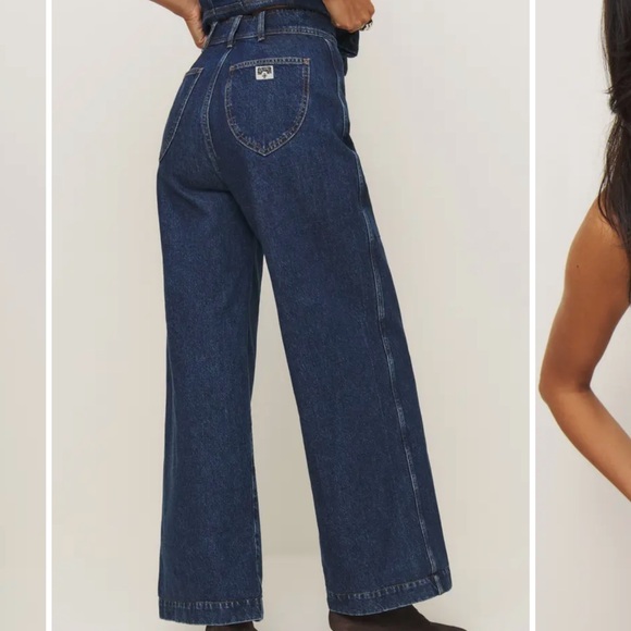 Reformation x Kacey Musgraves Austin Ultrahigh Waist Wide Leg Jeans - Picture 2 of 6